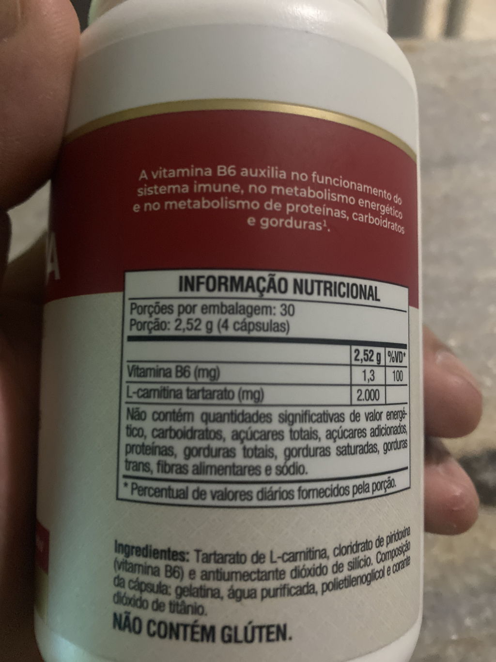 L-Carnitina 120 Cps - VitaFor - undefined | Netshoes