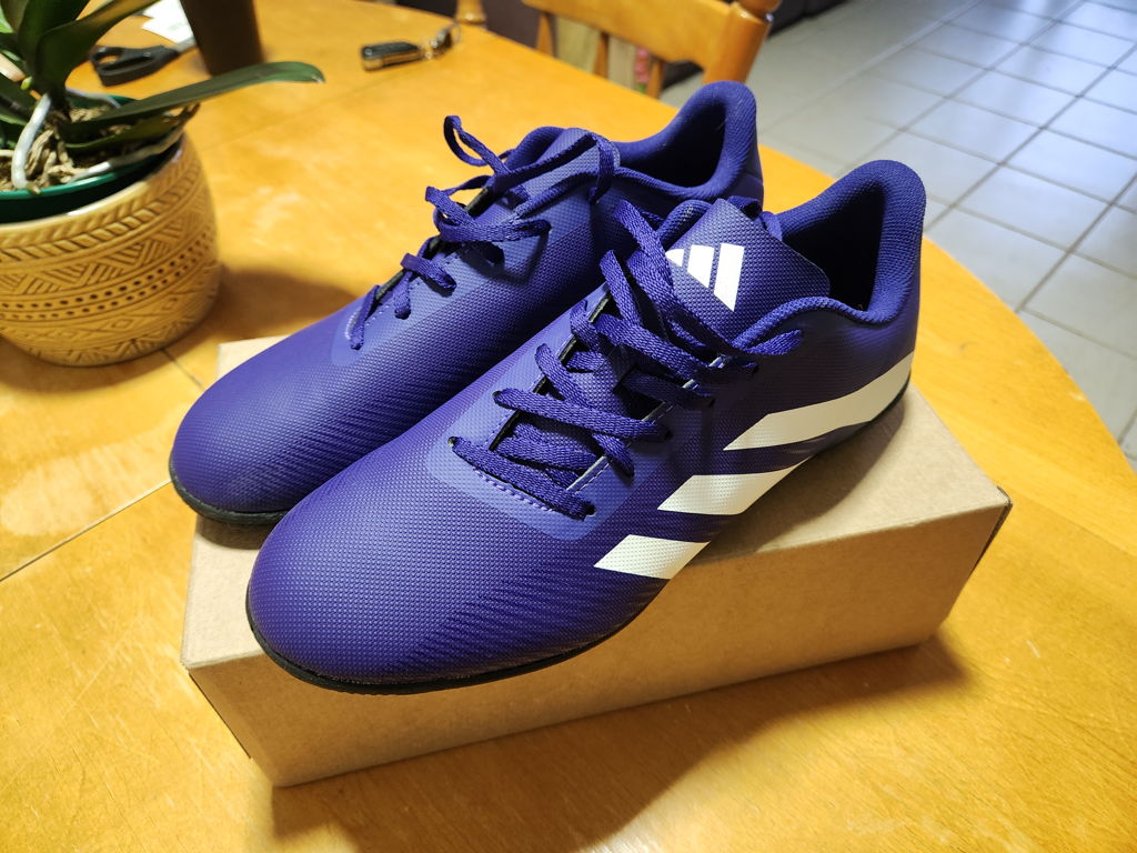 Chuteira Futsal Adidas Artilheira V Unissex - Roxo+Branco | Clube